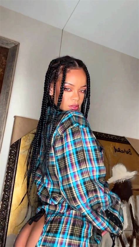 rihanna butt naked|Rihanna bares her butt in flannel pants with daring cutout .